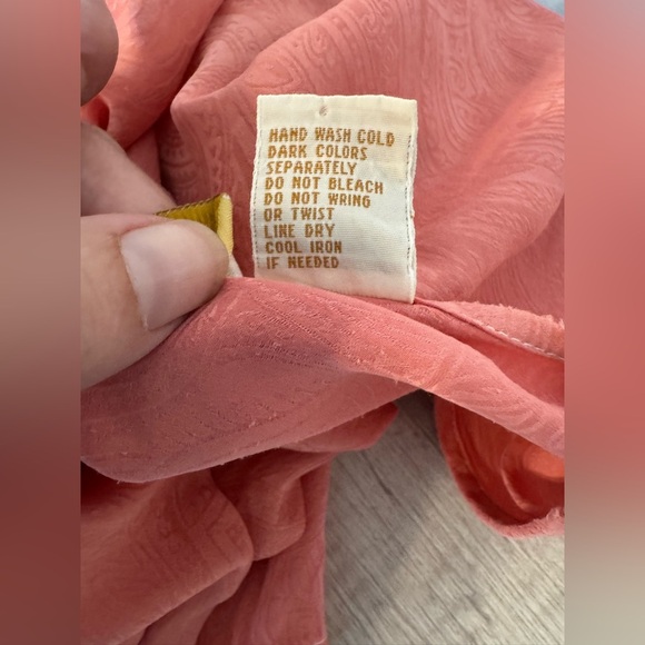 Vintage Victorias Secret Gold Label Silk Pajama Top Sleepwear Size Large *read - Picture 9 of 10
